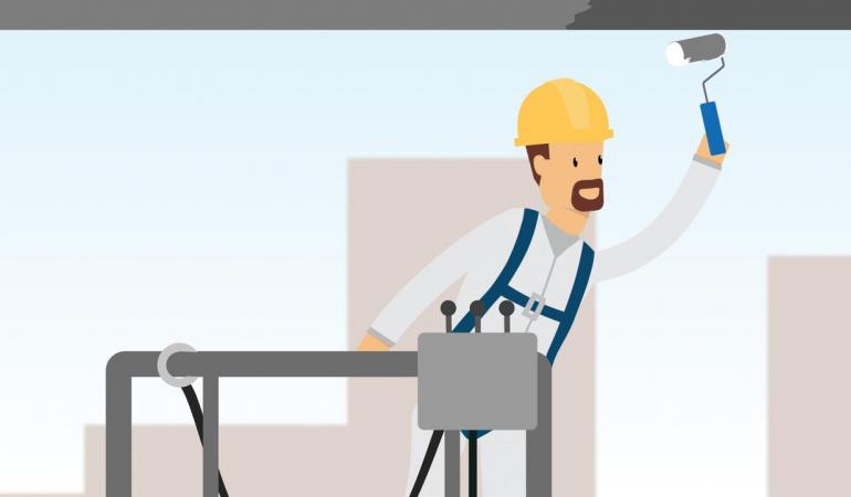 Screenshot animatie beknelling tussen een machine en een object